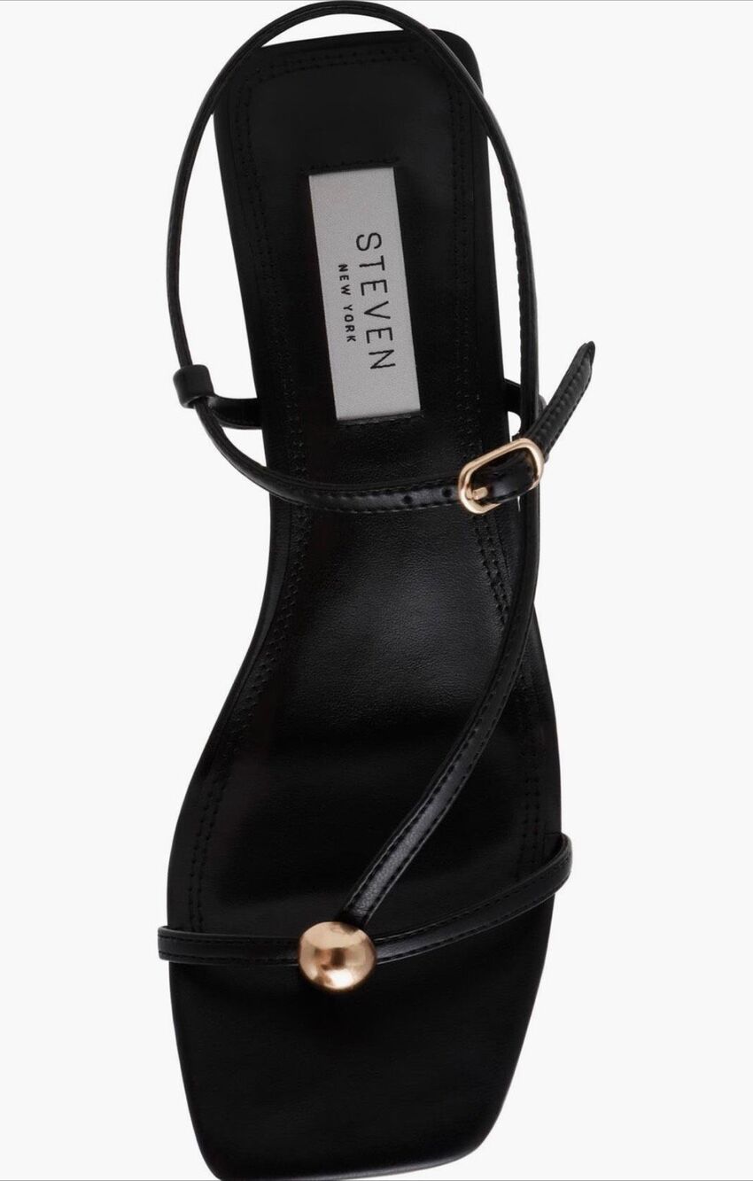 NWT Steven New York Tamila Sandal- Black- size 9 - Picture 5 of 8